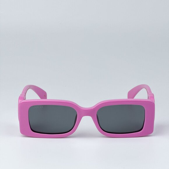 Gucci GG1325S 006 BRAND NEW Sunglasses Pink Grey Rectangle Unisex - Picture 5 of 11